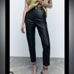 NWOT Zara Leather Pants